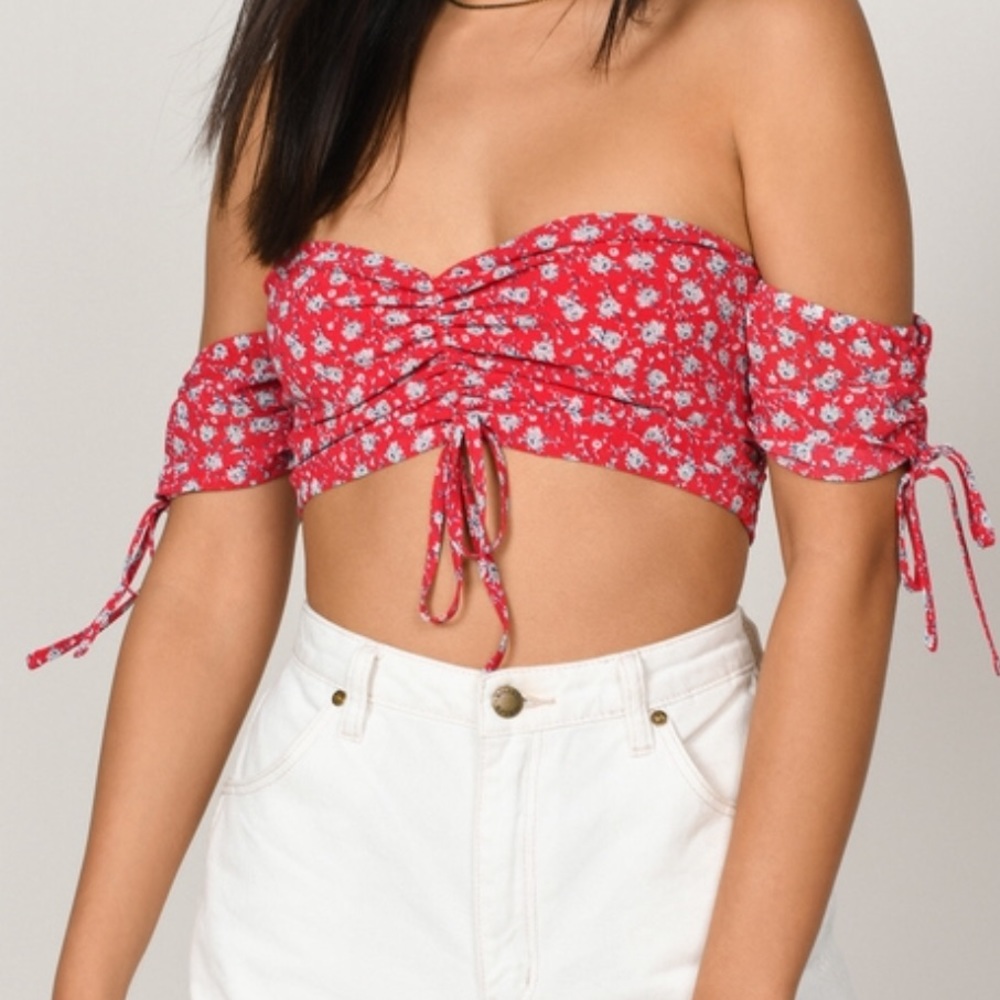 NWT tobi floral crop top
